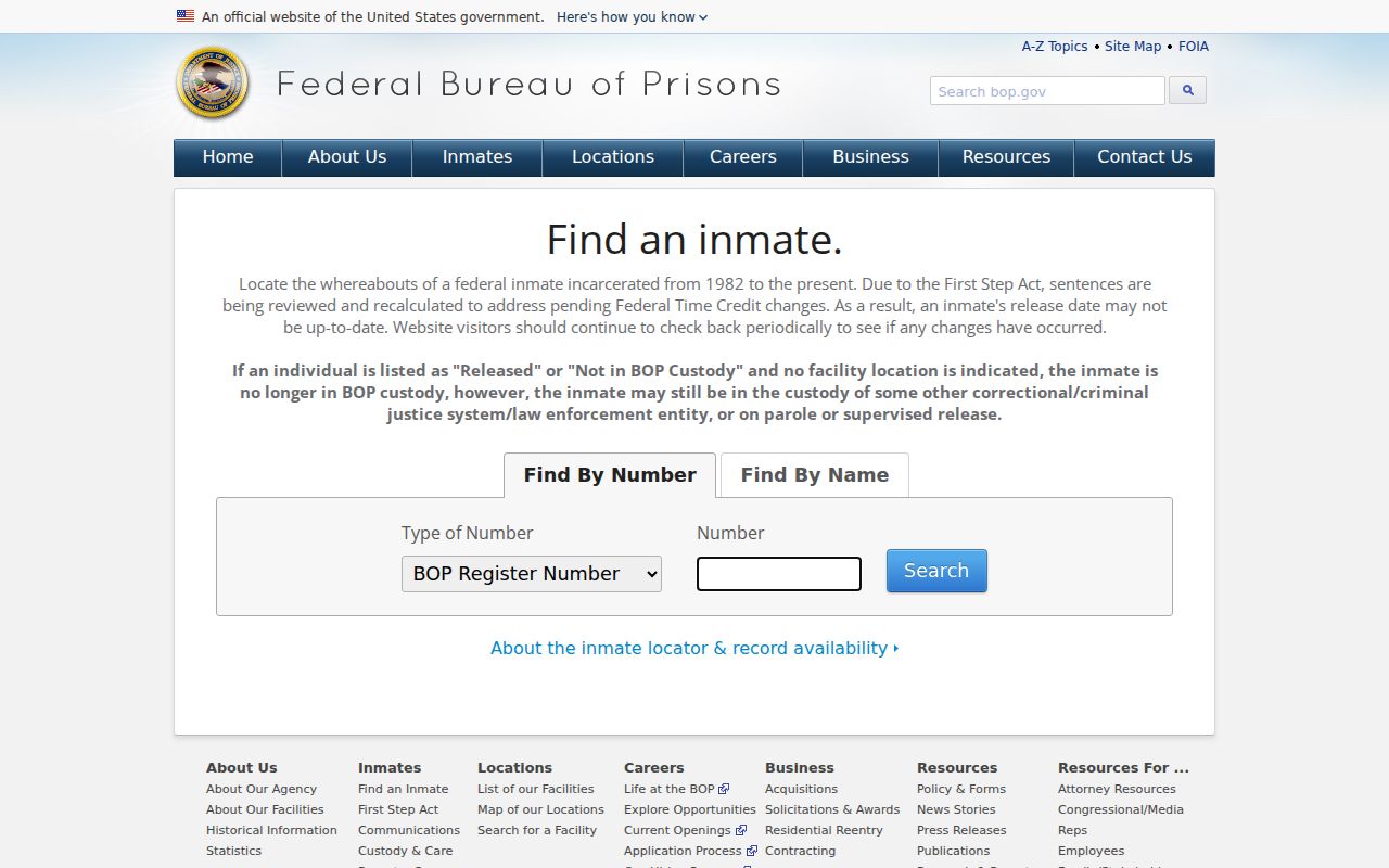 Frontier County criminal records federal inmate locator